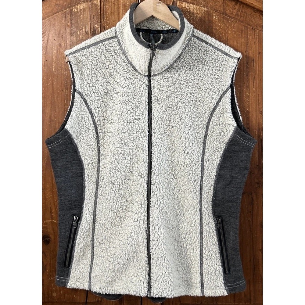 Kuhl Women's Kozet Wool Blend Fleece‎ Vest Sz XL 4159 Full Zip